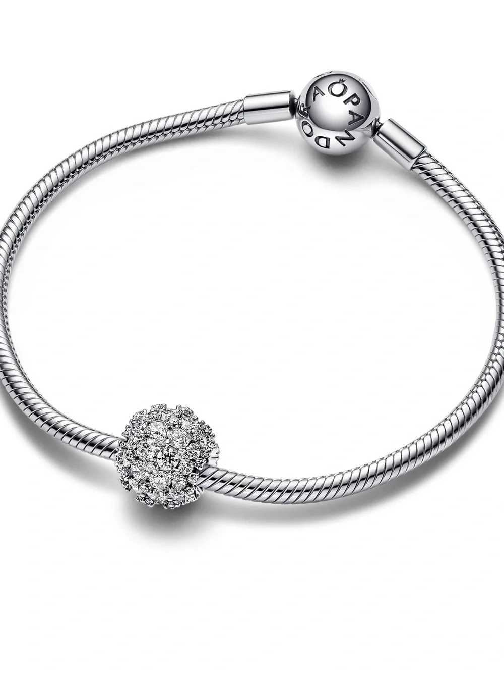 Pandora Sparkling Pave Round Charm